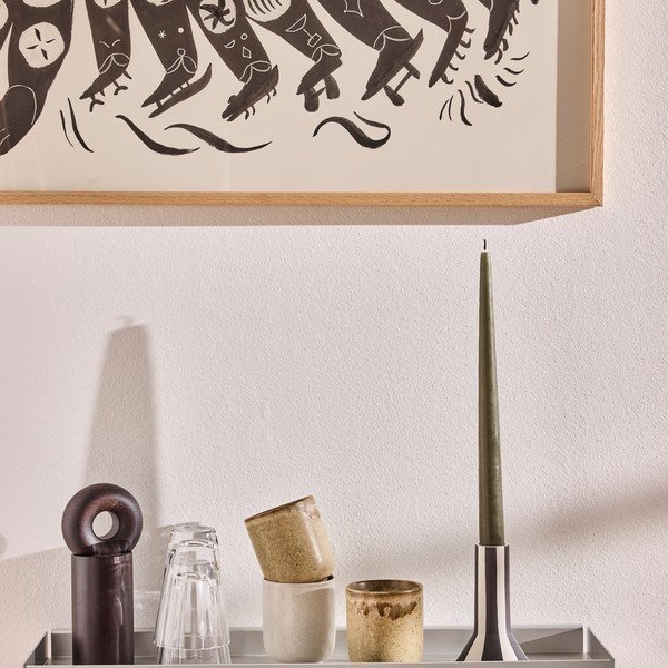 Kovinska polica v srebrni barvi 50 cm Bakku – OYOY Living Design-image-3