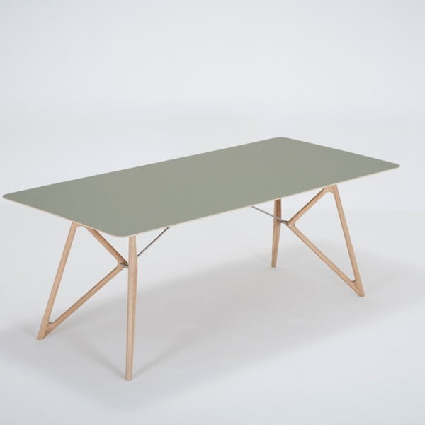 Jedilna miza iz hrastovega lesa 200x90 cm Tink - Gazzda