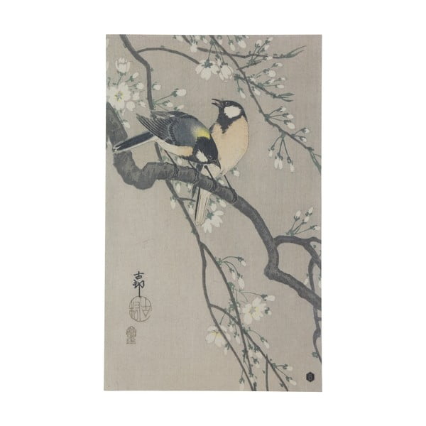 Plakat iz ročno izdelanega papirja BePureHome Blossom, 35 x 25 cm