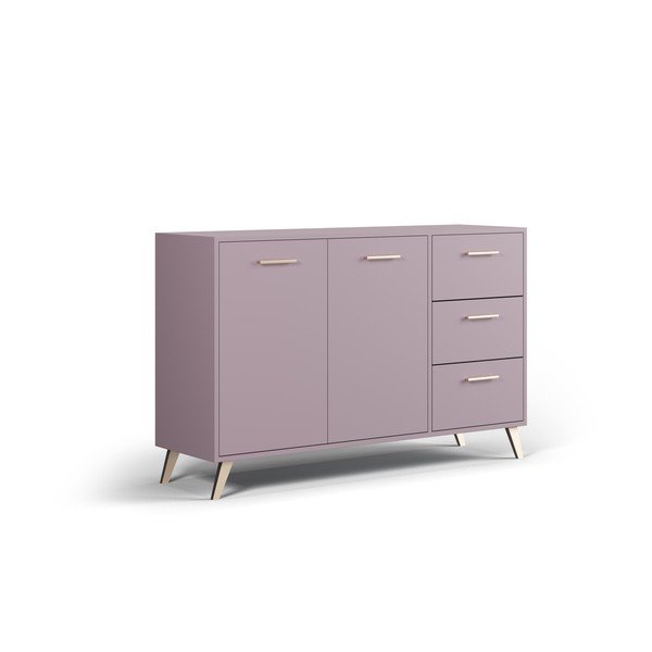 Roza nizka komoda 140x86 cm Burren - Cosmopolitan Design-image-2
