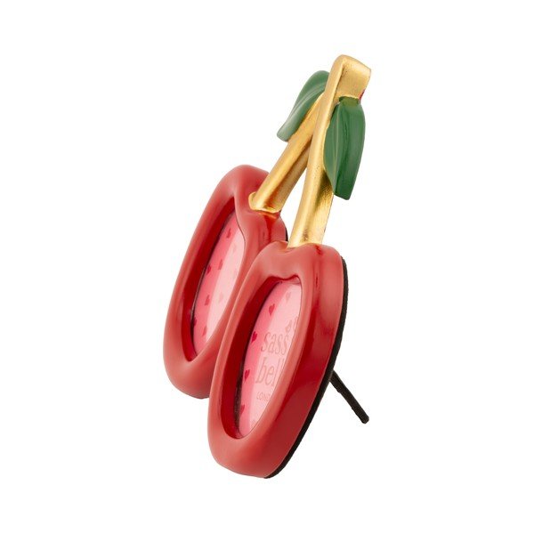 Rdeč stoječ okvir iz poliresina 17,5x15,5 cm Cherry – Sass & Belle-image-1