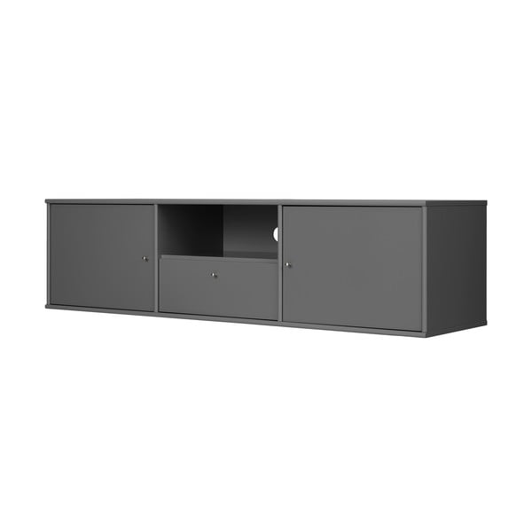 Antracitno siva TV omarica 161x42 cm Mistral – Hammel Furniture-image-1