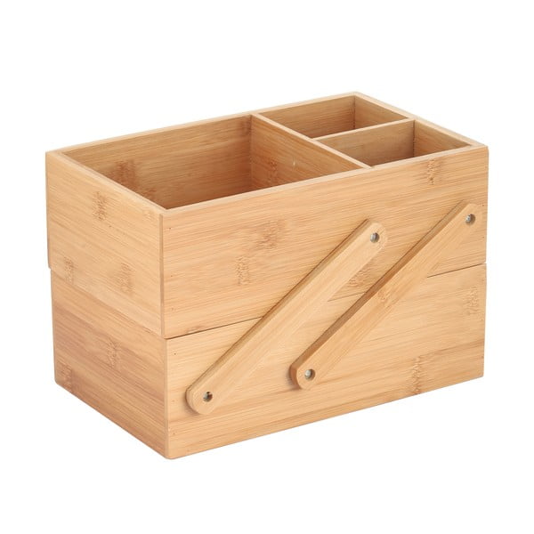 Bambusov kopalniški organizator za kozmetiko v naravni barvi Isalys – MSV-image-1