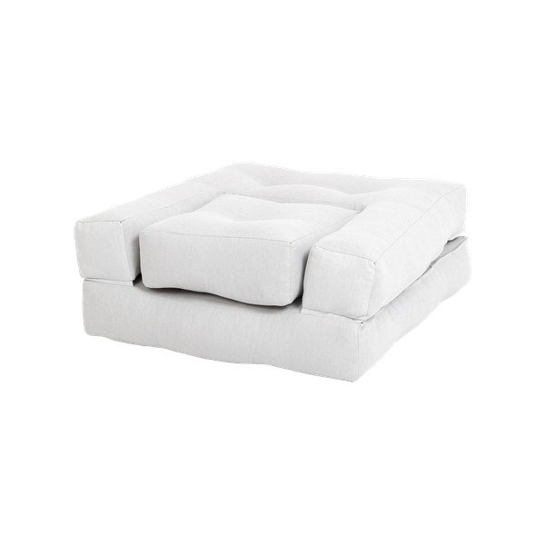 Otroški zložljiv fotelj s taburejem Karup Design Mini Cube Grey-image-3