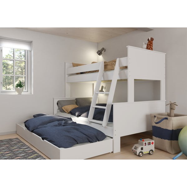 Bel otroški pograd 120x200/90x200 cm Alba - Tvilum-image-1