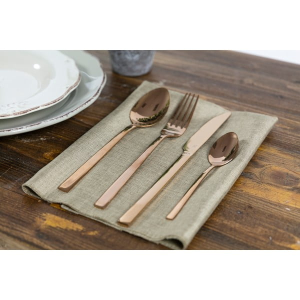 Jekleni jedilni pribor v bakreni barvi 24 kos Lexington - VDE Tivoli 1996-image-2