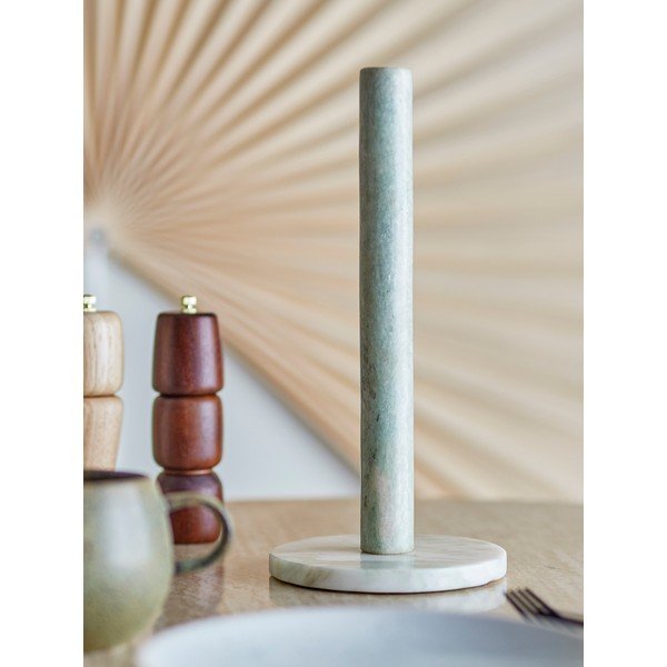 Svetlo zeleno marmorno stojalo za papirnate brisače ø 15 cm Emy – Bloomingville-image-3