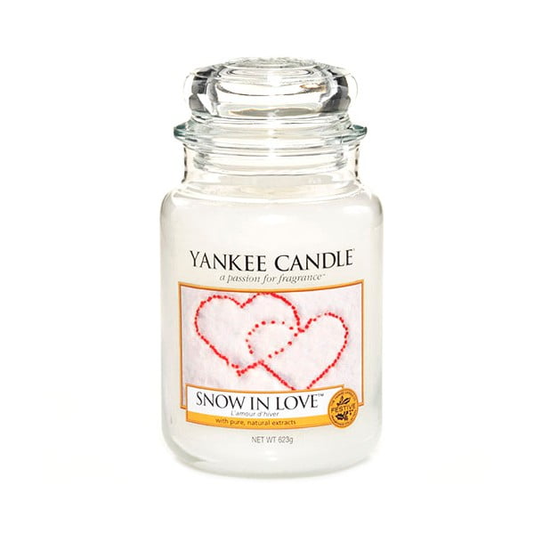 Dišeča sveča čas gorenja 110 h Snow in Love – Yankee Candle