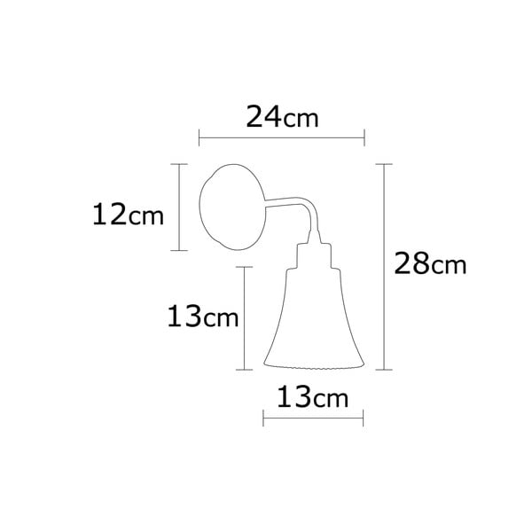 Bakrena stenska svetilka ø 13 cm Foca – Opviq lights-image-3