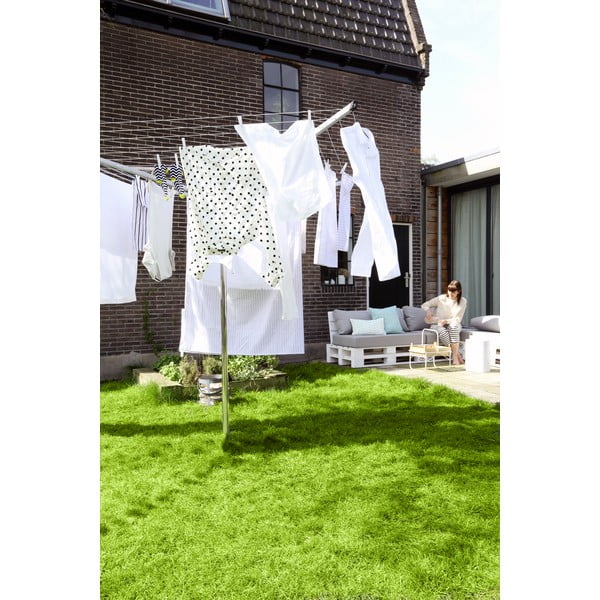 Vrtno stojalo za sušenje perila v srebrni barvi 60 m Topspinner – Brabantia-image-3