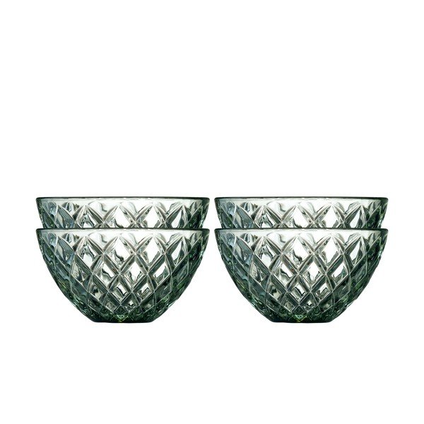 Zelene steklene skledice v kompletu 4 ks 325 ml Sorrento – Lyngby Glas