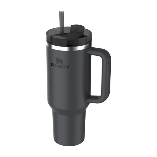 Črna termovka s slamico iz nerjavečega jekla 1,18 l Quencher H2.0 FlowState Tumbler Black – Stanley-image-3