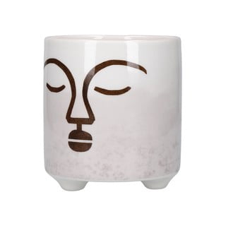 Belo-roza keramični cvetlični lonec Kitchen Craft Terracotta Face