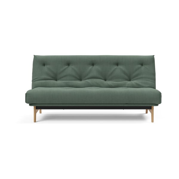 Zelena raztegljiva sedežna garnitura Innovation Aslak Elegance Green, 92 x 200 cm