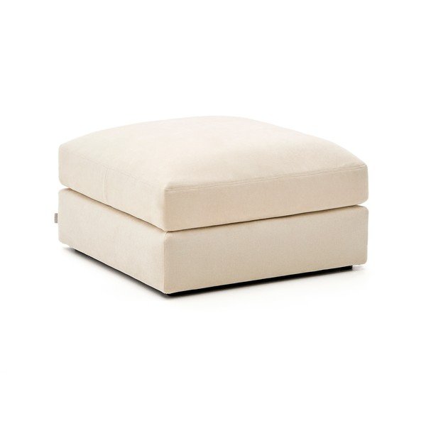 Bež tabure iz šenilje Alea – Kave Home-image-2