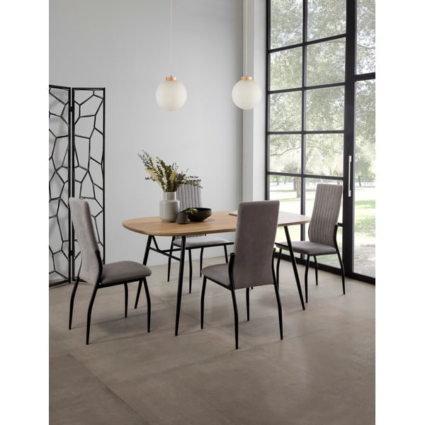 Jedilna miza s ploščo v dekorju hrastovega lesa Marckeric Mirta-image-1