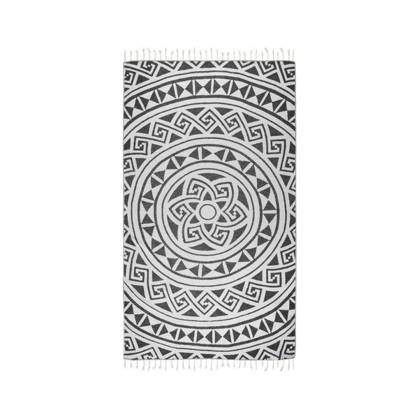 Črna brisača za hamam Kate Louise Mirabelle, 165 x 100 cm-image-2