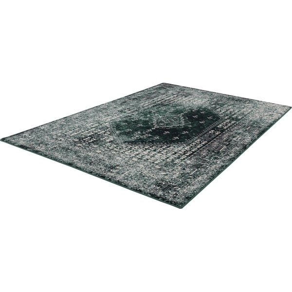 Modrozelena volnena preproga 133x180 cm Eve – Agnella-image-4