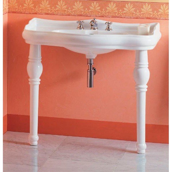 Bel keramičen umivalnik 100x54,5 cm Retro – Sapho-image-1