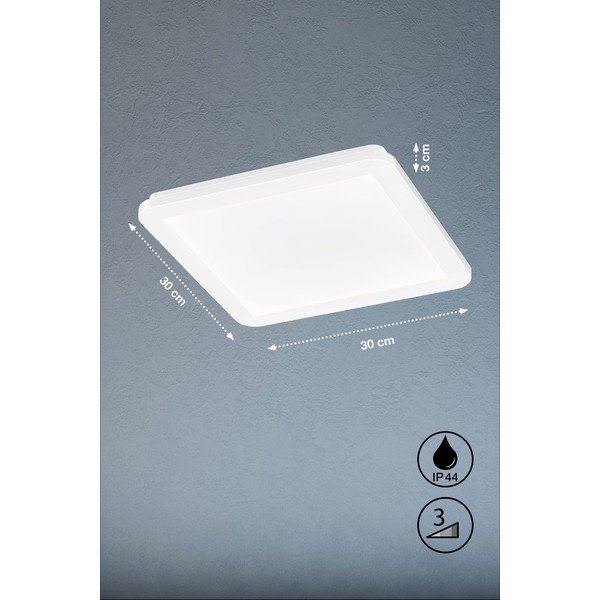 Bela LED stropna svetilka 30x30 cm Gotland – Fischer & Honsel-image-3