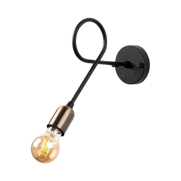 Črna stenska svetilka Viraj – Opviq lights-image-3