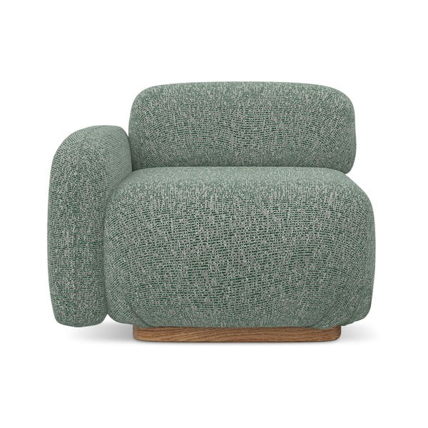 Svetlo zelen modul za sedežno garnituro (levi kot) Ailani – Makamii