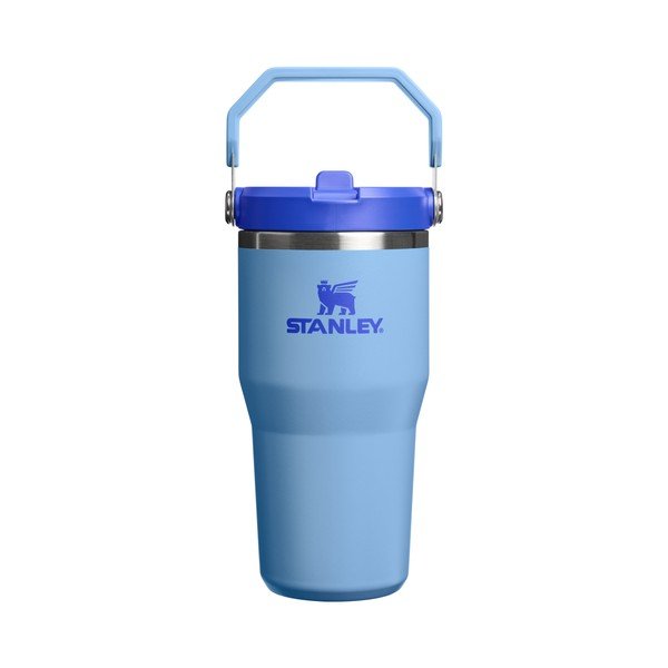 Modra termovka iz nerjavečega jekla 600 ml IceFlow™ Flip Straw 2.0 Tumbler Blue Sky – Stanley