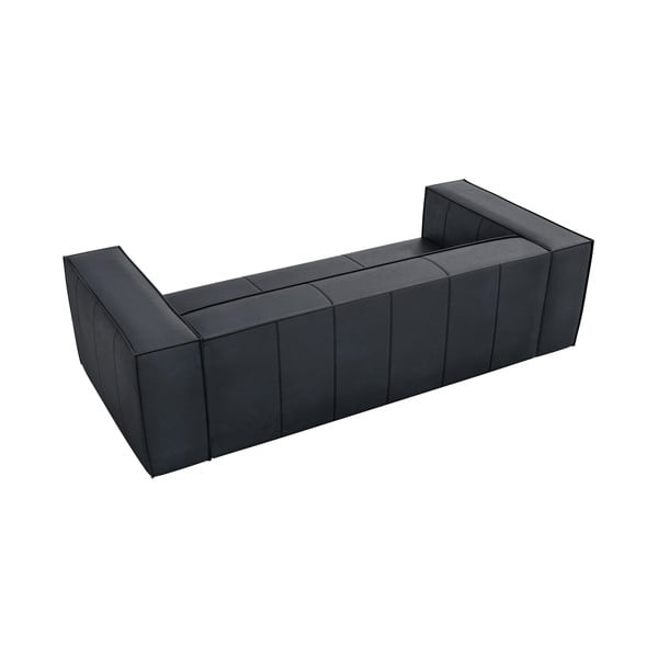 Temno modra usnjena sedežna garnitura 227 cm Madame – Windsor & Co Sofas-image-3