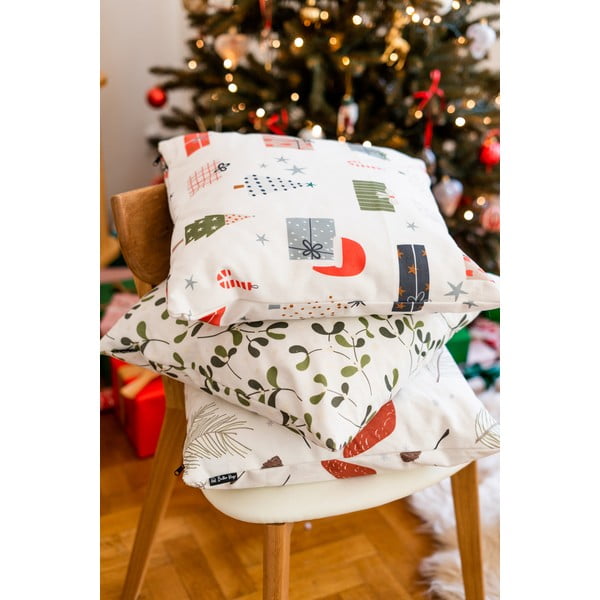 Prevleke za blazino v kompletu 4 ks z božičnim motivom 45x45 cm Santa – Butter Kings-image-1