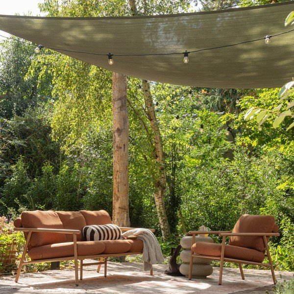 Okrogla vrtna mizica v kamnitem dekorju ø 40 cm Laurel – WOOOD-image-2