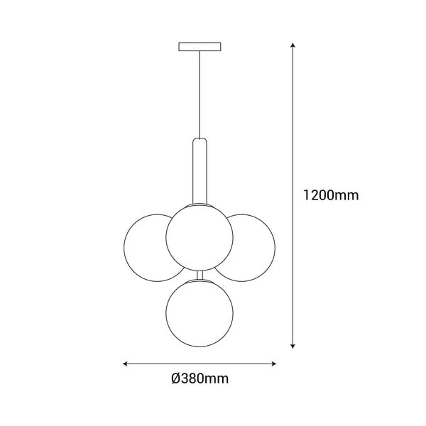 Viseča svetilka v zlati barvi SULION Musa, višina 120 cm-image-4