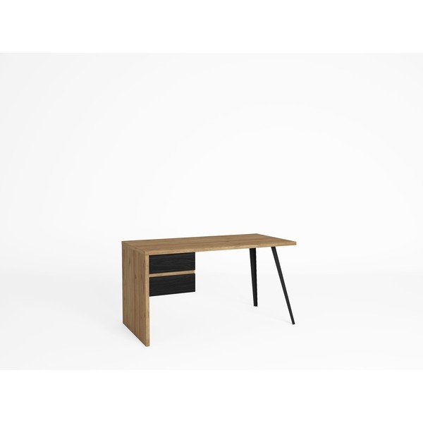 Pisalna miza z mizno ploščo v hrastovem dekorju 69x136 cm Eliot – Marckeric-image-1