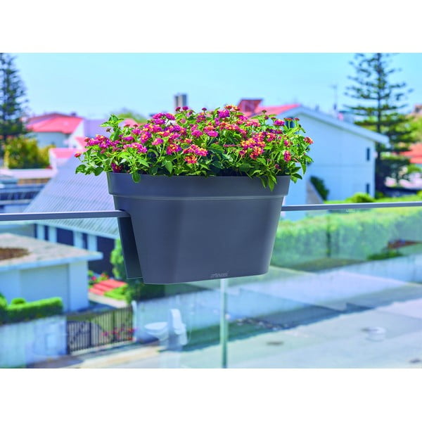 Viseče cvetlično korito za ograjo iz reciklirane plastike 60 cm Capri – Artevasi-image-3
