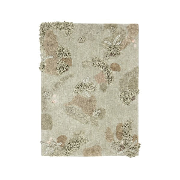 Bež bombažna otroška igralna preproga 120x160 cm Mushroom Forest – Lorena Canals