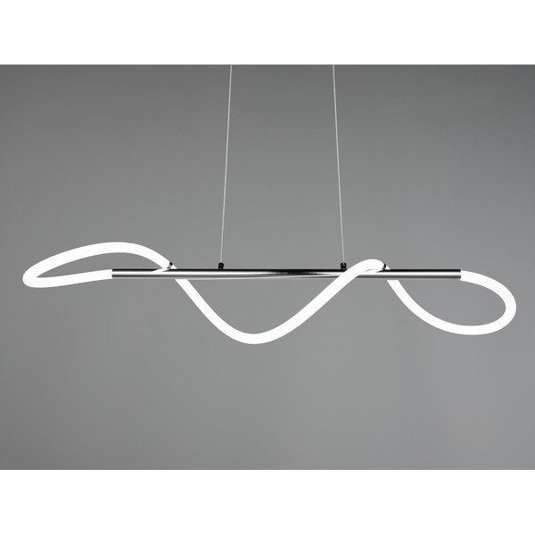 Kovinska LED zatemnitvena viseča svetilka v srebrni barvi Argos – Reality-image-2