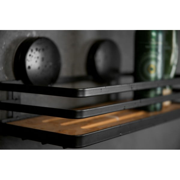 Črna kopalniška polica Wenko Alba-image-4