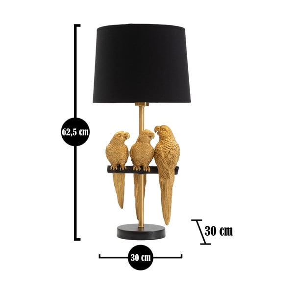 Črna namizna svetilka Mauro Ferretti Parrots-image-2
