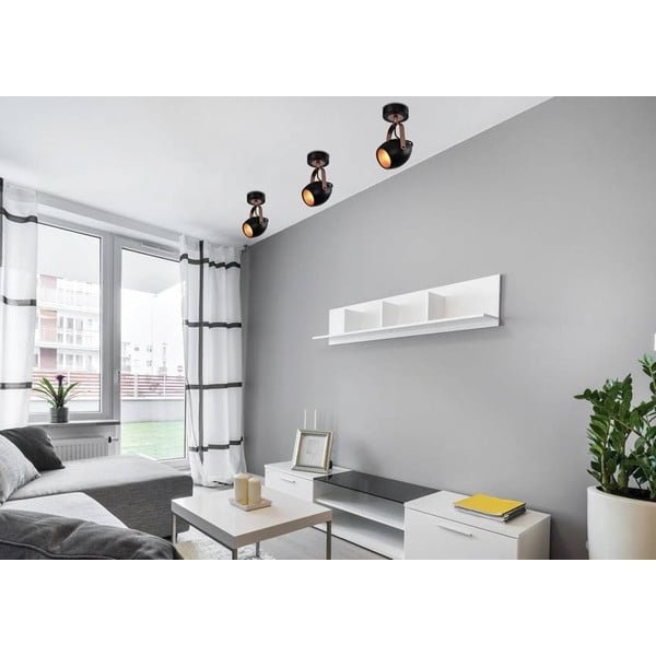 Črna kovinska stenska svetilka Anica - Candellux Lighting-image-1