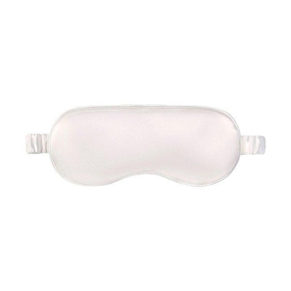 Bela svilena maska za spanje White – slip-image-2