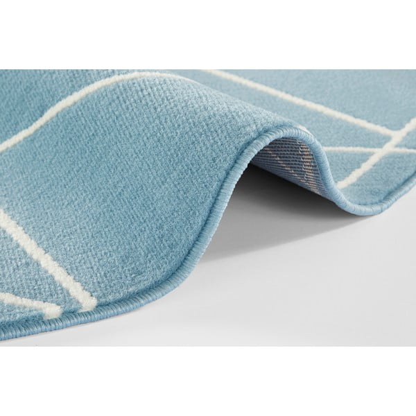 Modra preproga Ragami Velvet, ø 140 cm-image-2