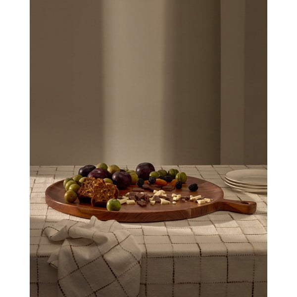 Servirna lesena deska ø 50 cm Eitene – Kave Home-image-1