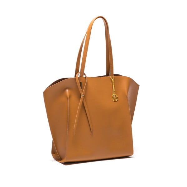 Rjava usnjena torbica Mangotti Kalina-image-2