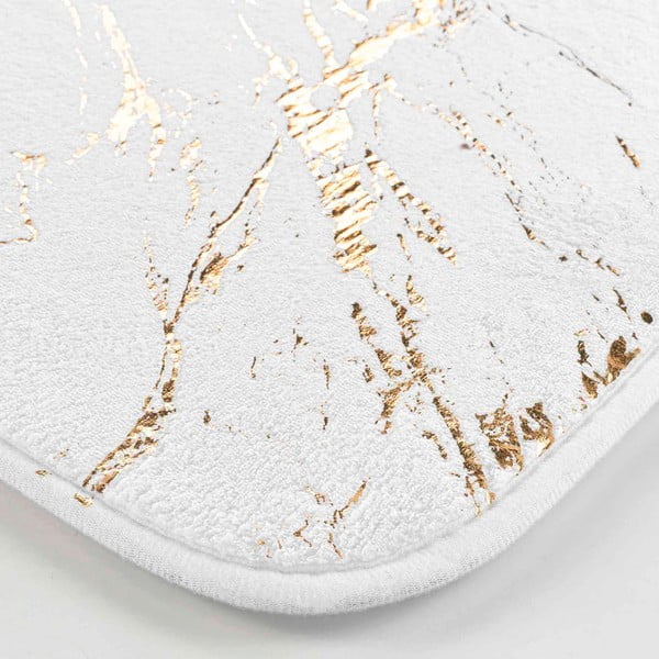 Kopalniška preproga v beli in zlati barvi 45x75 cm Aquamarbre – douceur d'intérieur-image-3
