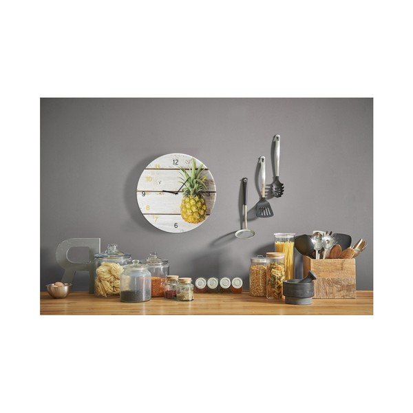 Stenska ura Styler Glassclock Pineapple, ⌀ 30 cm-image-1