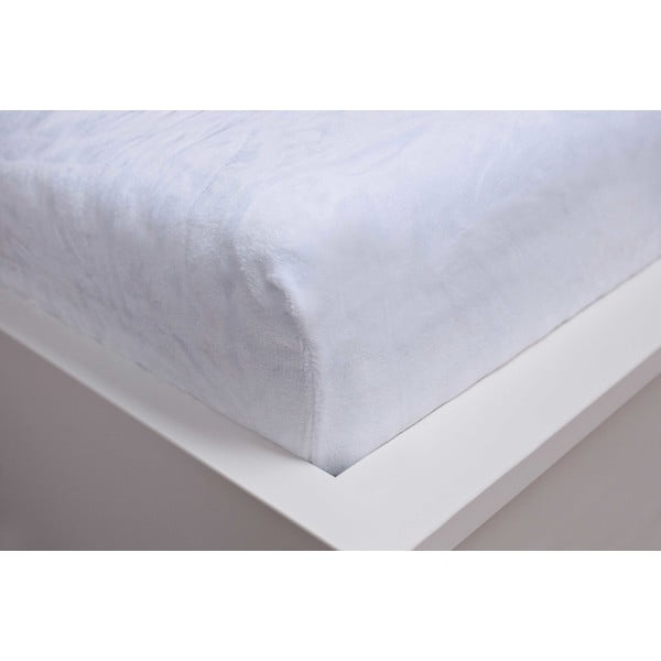 Bela napenjalna rjuha iz mikropliša 180x200 cm – Jerry Fabrics