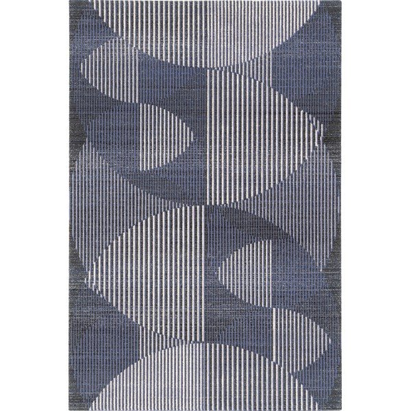 Temno modra volnena preproga 100x180 cm Shades – Agnella