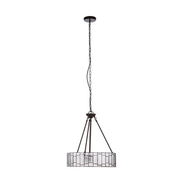 Kovinska viseča svetilka s steklenim senčilom ø 46 cm Waldorf – Premier Housewares