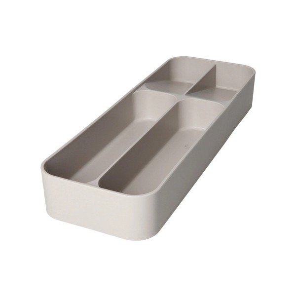 Siv plastičen organizator za pribor 13,5 x 39 cm – Brandani