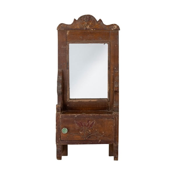 Stensko ogledalo z lesenim okvirjem 17,5x43 cm Sehar – Bloomingville