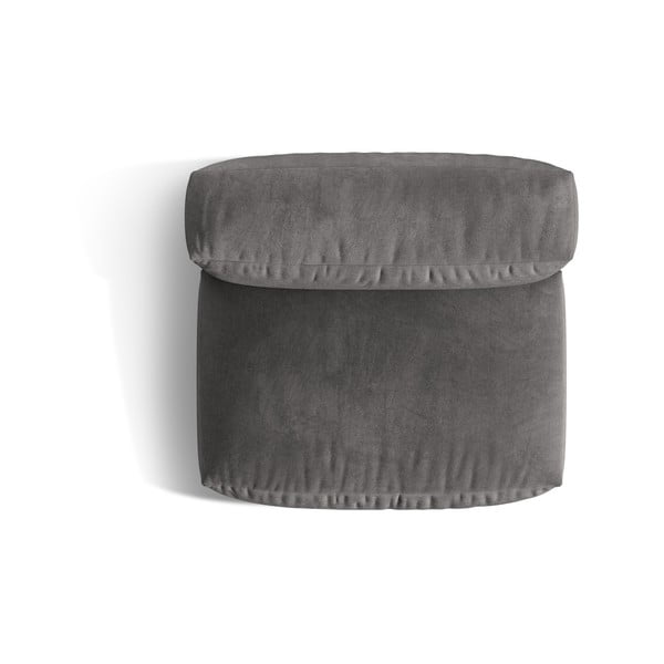 Siv žameten modul za sedežno garnituro (sredinski modul) Martina – Micadoni -image-3